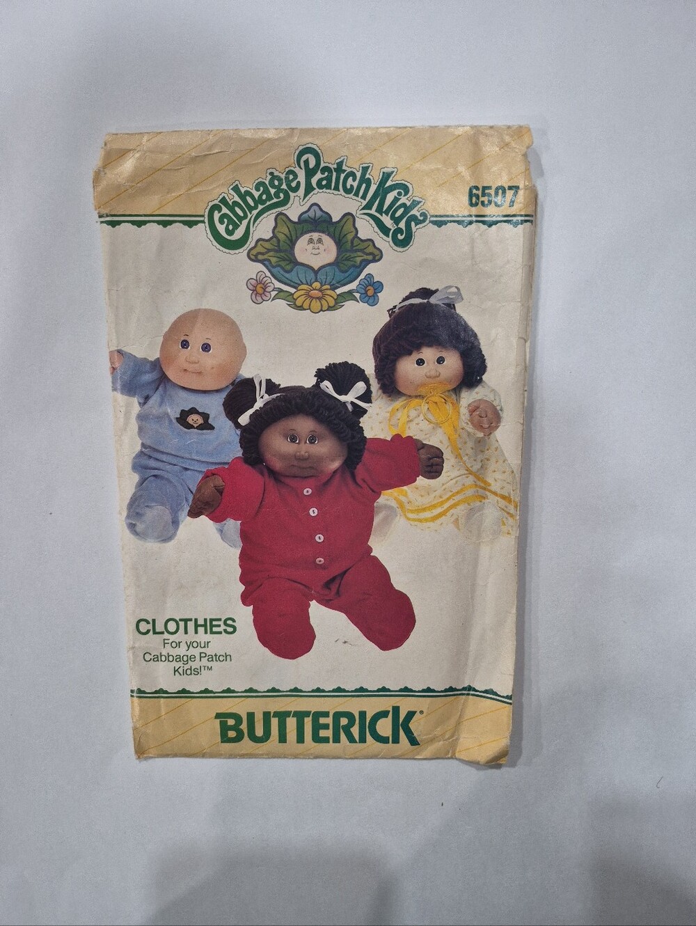 Vintage Butterick Sewing Cabbage Patch Kids Clothing Pattern